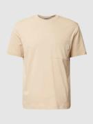Marc O'Polo Denim T-Shirt mit Brusttasche in Beige, Größe XL