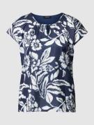 More & More T-Shirt aus Viskose-Elasthan-Mix mit floralem Muster in Ma...