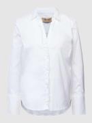 MOS MOSH Hemdbluse mit Rüschen Modell 'Sybel' in Weiss, Größe XL