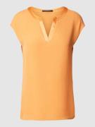 comma Blusenshirt mit Tunikakragen in Orange, Größe 38