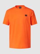 Paul & Shark T-Shirt mit Label-Stitching in Orange, Größe L