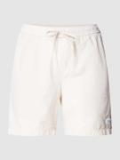 Knowledge Cotton Apparel Shorts mit elastischem Bund in Stein, Größe S