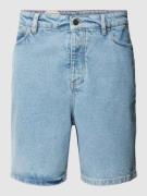 Knowledge Cotton Apparel Bermudas in Denim-Optik in Hellblau Melange, ...