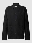 Knowledge Cotton Apparel Hemdjacke mit aufgesetzten Taschen in Black, ...