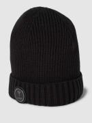JOOP! Collection Beanie mit Label-Patch Modell 'Francis' in Black, Grö...