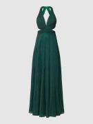 Luxuar Abendkleid mit Neckholder in Smaragd, Größe 40