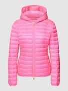 SAVE THE DUCK Steppjacke mit Label-Patch Modell 'KYLA' in Neon Pink, G...