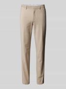 HUGO Regular Fit Bundfaltenhose Modell 'Hesten' in Beige, Größe 46