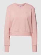 adidas Originals Sweatshirt mit Label-Stitching in Rosa, Größe 32