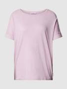 Marc O'Polo Denim T-Shirt mit fixierten Ärmelumschlägen in Rosa, Größe...