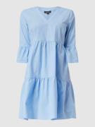 More & More Kleid im Stufen-Look in Hellblau, Größe 38
