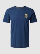Blend T-Shirt mit Label-Print in Marine, Größe S