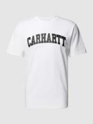Carhartt Work In Progress T-Shirt mit Label-Print in Weiss, Größe S
