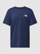 The North Face T-Shirt mit Label-Print in Marine, Größe L
