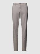 ALBERTO Regular Fit Hose mit Strukturmuster Modell "LOU" in Silber, Gr...