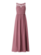 Laona Abendkleid aus Chiffon mit ornamentalen Stickereien in Altrosa, ...