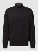 POLO RALPH LAUREN Sweatshirt mit Label-Stitching in Black, Größe XL