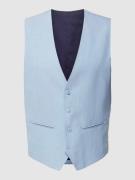 HECHTER PARIS Anzugweste mit Knopfleiste in Hellblau, Größe 50