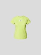 MM6 Maison Margiela T-Shirt mit Motiv-Patch in Neon Gruen, Größe M