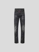 Dsquared2 Regular Fit Jeans im Destroyed-Look in Black, Größe 46