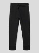 Mango Slim Fit Sweatpants mit Tunnelzug in Black, Größe 116