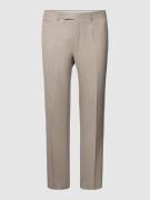 Strellson Slim Fit Anzughose mit Bügelfalten in Beige, Größe 50
