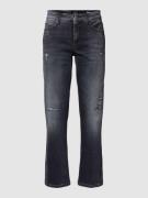 Cambio Jeans mit Ziersteinbesatz Modell 'PARIS' in Black, Größe 38