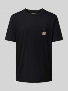 Carhartt Work In Progress T-Shirt mit Label-Patch Modell 'POCKET' in B...