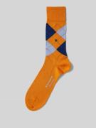 Burlington Socken mit Allover-Muster Modell 'MANCHESTER' in Orange, Gr...