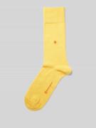 Burlington Socken mit Label-Schriftzug Modell 'Lord' in Gelb, Größe 40...