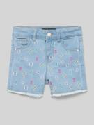 Guess Jeansshorts mit Label-Stitching in Blau, Größe 104