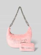 Juicy Couture Hobo Bag mit Ziersteinbesatz Modell 'KIMBERLY' in Pink, ...