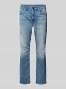 G-Star Raw Straight Fit Jeans mit Label-Patch Modell 'Mosa' in Blau, G...