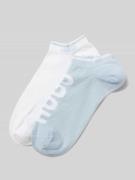 HUGO Socken mit Label-Schriftzug im 2er-Pack in Hellblau, Größe 39/42
