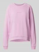 Marc O'Polo Denim Sweatshirt mit Label-Detail in Rosa, Größe M