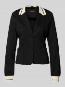 More & More Blazer mit elastischen Ärmelabschlüssen in Black, Größe 36