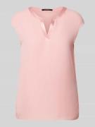 comma T-Shirt mit Kappärmeln in Rose, Größe 36