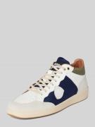 Blauer USA Ledersneaker im Colour-Blocking-Design Modell 'MURRAY' in W...