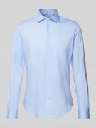 Profuomo Slim Fit Business-Hemd mit Haifischkragen in Bleu, Größe 40