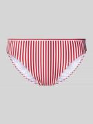 Esprit Bikini-Hose mit Allover-Streifenmuster Modell 'SILVANCE' in Rot...