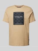Michael Kors T-Shirt mit Label-Print Modell 'EMPIRE FLAGSHIP' in Khaki...