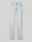 Oui Flared Jeans im 5-Pocket-Design in Hellblau, Größe 34