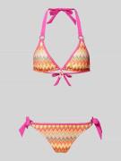 Banana Moon Bikini-Set mit Neckholder Modell 'ATOA' in Orange, Größe M