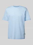 Tom Tailor T-Shirt mit Streifenmuster in Hellblau, Größe M