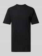 HOM T-Shirt im unifarbenen Design Modell 'Harro' in Black, Größe L