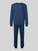 Schiesser Pyjama mit Brusttasche Modell 'Comfort Essentials' in Petrol...