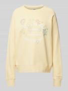 Zadig & Voltaire Sweatshirt mit Label-Print und Motiv-Stitching Modell...