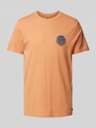Rip Curl T-Shirt mit Label-Print Modell 'WETSUIT' in Orange, Größe S