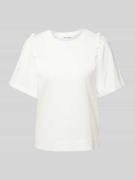 Selected Femme T-Shirt in unifarbenem Design Modell 'PENELOPE' in Weis...