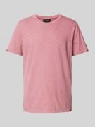 Superdry T-Shirt im unifarbenen Design in Altrosa, Größe S